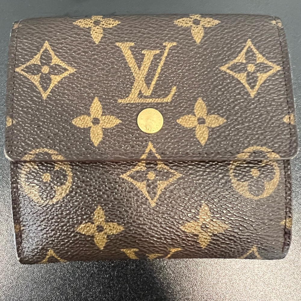 Authentic Louis Vuitton Monogram Portefeiulle Elise Trifold Wallet